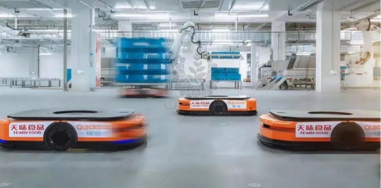 Teway Food – AGV-robotar i högfrekvent drift på UQESH-golv