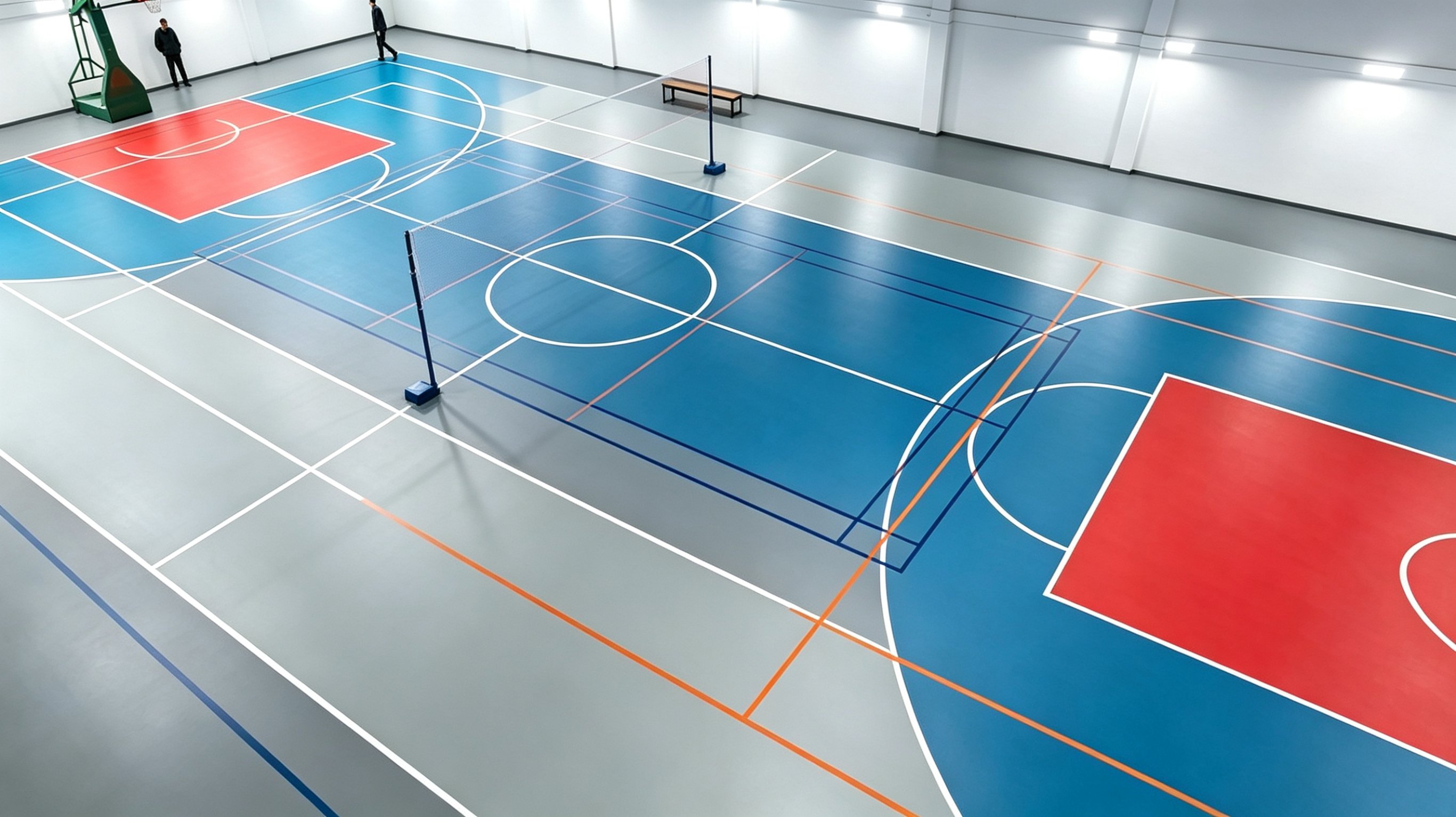 TF – sporthall med flera planer